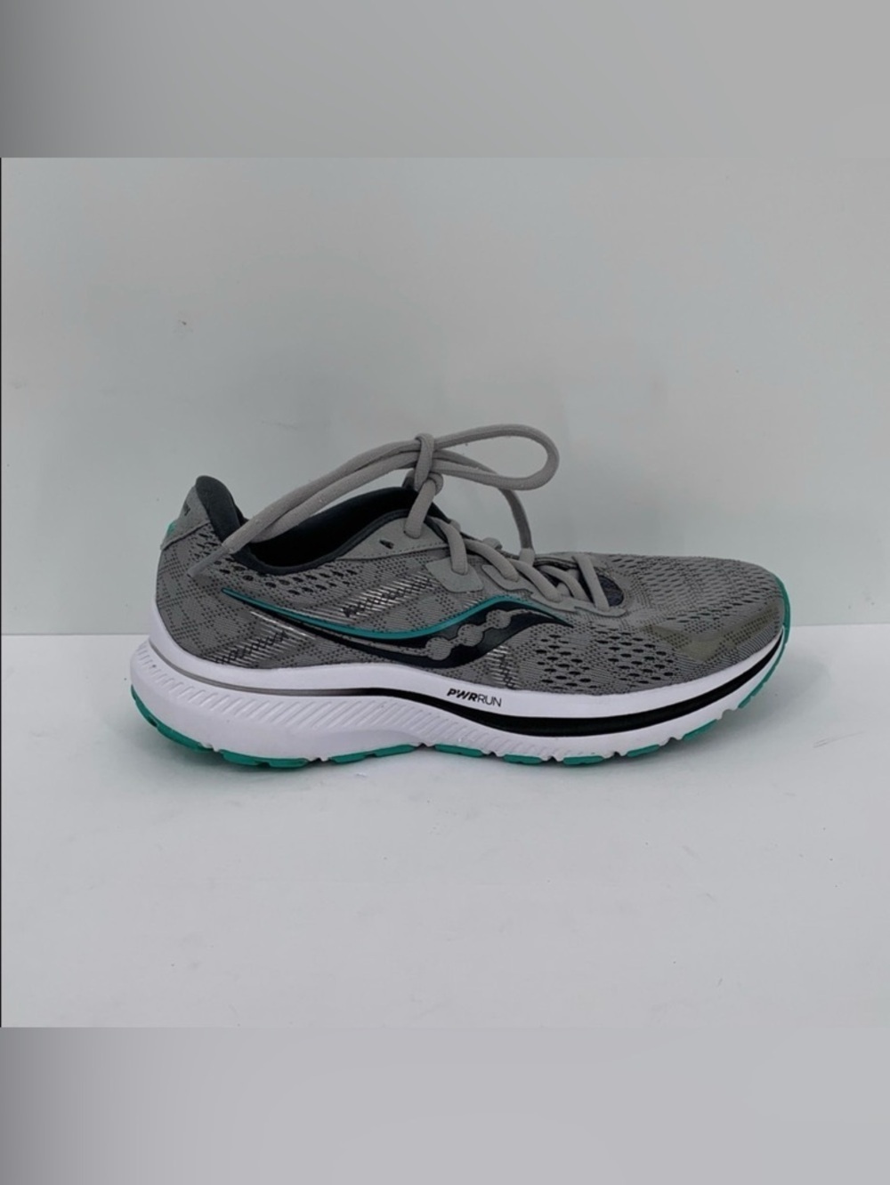 Saucony Omni XX 20 running sneakers shoe gray green Power Run FormFit women 7.5